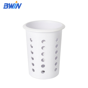 Cilindro bianco porta posate in plastica forata casa cucina Organizer per stoviglie - Product Image 4