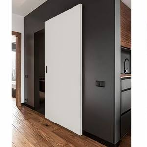 Puerta Corredera Oculta Moderna BASEN con Protección Contra Incendios, Puerta Interior de Madera Sólida Personalizable para Dormitorio - Product Image 4