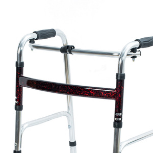 Aluminum Alloy Folding <b>Walker</b> Ky915la Height Adjustable Wheeled Walking Aid For <b>Elderly</b> And Disabled Home Outdoor Use - Product Image 3