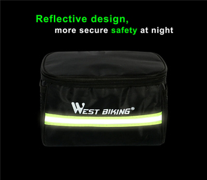 Bolsa Delantera Reflectante Grande para Bicicleta, Cesta para MTB, Bolsa para Tubo de Cuadro, Bolsa para Manillar Delantero de Bicicleta para Ciclismo - Product Image 6