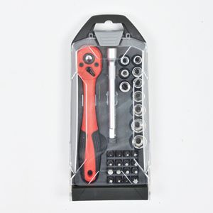 28 Pc Ratchet Wrench Set Metric Drive 14mm Jaw Smooth Manual Tool Kit For Home Use - Product Image 1