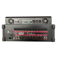 Mezclador de Audio Profesional DM16 de 16 Canales, Mezclador Analógico Digital con Wifi, Control Remoto, Consola de Mezcla con Pantalla Táctil de 5 Pulgadas, Plástico, IOS