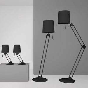 Modern Art Floor Lamp Led Light Source <b>Switch</b> Control Home Living Room Bedroom <b>Standing</b> Lamp Fabric Shade 3-5m Irradiation - Product Image 4