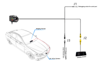 Caméra thermique de véhicule cachée à longue portée, caméra thermique infrarouge montée sur voiture, caméra thermique infrarouge pour conducteur avant