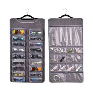New Hot Selling Bulk Luxury Women Men Felt Hanging Storage <b>Bag</b> for Sunglass Glasses - Product Image 1