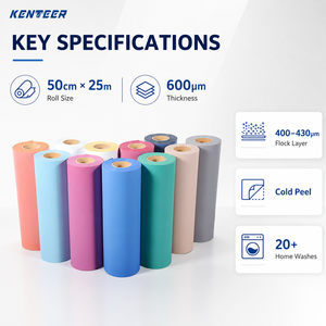 Rouleau de vinyle thermocollant Kenteer en gros, effet 3D pelucheux, <span class=keywords><strong>pour</strong></span> T-shirts, films HTV <span class=keywords><strong>pour</strong></span> la personnalisation de vêtements et la conception par <span class=keywords><strong>presse</strong></span> à <span class=keywords><strong>chaud</strong></span> - Product Image 4