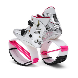 New Design Shiny Electroplated Bounce Shoes Adult Fitness Kangaroo Jumping Shoes <b>Glitter</b> Elastic Jump Boots for Party Gym - Product Image 2