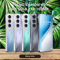 Smartphone Tecno Camon 40 Pro 2025 – 16 Go de RAM, 1 To de stockage, appareil photo arrière 108 MP, écran HD 2K, 65 W, compatible CDMA LTE, anglais et espagnol