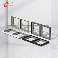 KLASS Factory CE SASO CE UK/EU Standard électrique 10A 1 Gang Interrupteurs Et Prise PC Panneau Applique Murale Interrupteur À Bouton-Poussoir