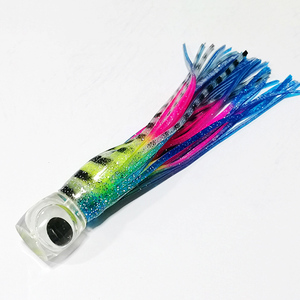 Jupe de poulpe artificielle bionique douce de couleur vive 7.5 pouces 53g pour la pêche à la traîne appât calmar leurres de pêche en mer lac Marlin dorade - Product Image 5