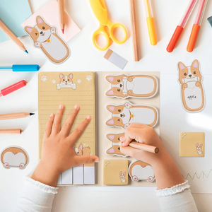 Combo de Notas Adhesivas con Temática Escolar Bonita Pegatina Bloc de Notas de Animales de Dibujos Animados Suministros Escolares Regalos para Niños Personalizable - Product Image 5