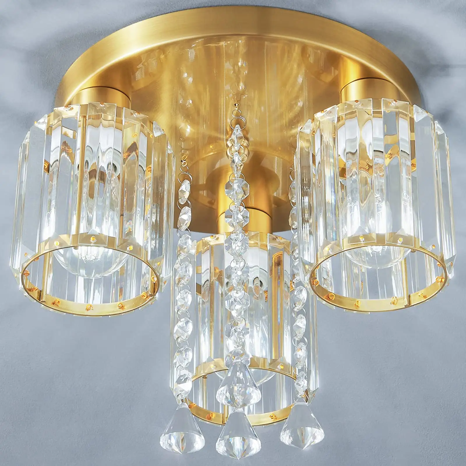 Vendita calda moderna lampadari nordici personalizzati camera da letto di lusso K9 lampadario di cristallo plafoniera