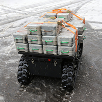 Châssis de robot à chenilles robuste, charge utile de 600 kg, IP65, transport de marchandises tout-terrain, UGV