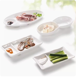Appetizer Snack <strong>Plates</strong> <strong>Rectangular</strong> <strong>Plastic</strong> <strong>Serving</strong> Platters for Dessert, Sushi, Salad , Charcuterie, Catering - Product Image 1