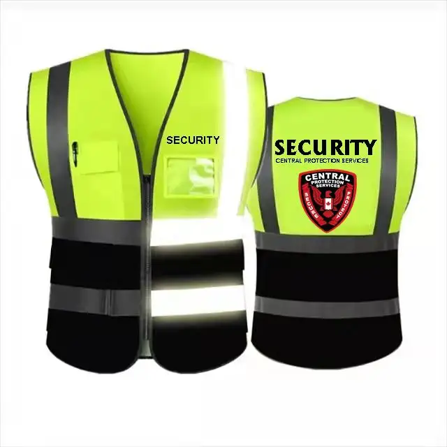Gilet de sécurité pour femmes, veste réfléchissante, logo personnalisé, orange, coton, haute visibilité, nouvelle collection
