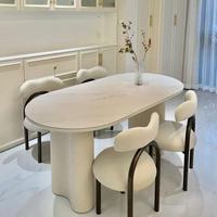 Ensembles de tables à manger de style moderne, en céramique de pierre amovible, en fer, meubles de salle à manger pour la maison, le bureau, utilisation polyvalente