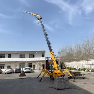 Grúa de araña sobre orugas de 3 toneladas Elevador de pluma hidráulico Fly Jib Grúa de araña pequeña telescópica Precio de fábrica - Product Image 5