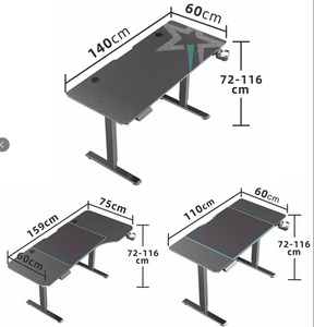 Ergonomic Máy tính văn phòng hiện đại bảng Chất lượng cao động cơ duy nhất thường vụ bàn điện chiều cao bàn có thể điều chỉnh để sử dụng nhà - Product Image 2