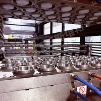 Machine de production de gobelets en plastique jetables pour gobelets en PET/PS/BOPS, thermoformage sous pression avec moteur, haute productivité, prix compétitif