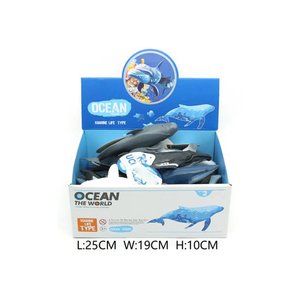 5/8inch Cá Voi Cá Mập Sao Biển Cá Ngựa Cá Heo PVC Mô Hình Đồ Chơi Nhựa Đại Dương Động Vật Bộ - Product Image 3