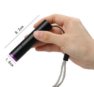 Mini şarj edilebilir 365nm <span class=keywords><strong>UV</strong></span> siyah ışıklı fener alüminyum alaşımlı gövde USB şarj edilebilir <span class=keywords><strong>Pet</strong></span> cilt ringdetector dedektörü fenerleri meşaleler - Product Image 3