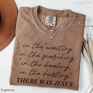 Maglietta Boho Cristiana OEM ODM con scritta 'There Was Jesus', T-shirt Religiosa, Regalo per Amici della Chiesa, Maglietta Motivazionale per Donne, Trendy F - Product Image 1