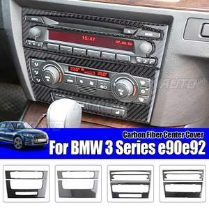 Pour BMW Série 3 E90/92/93, cadre décoratif pour panneau de climatisation CD, autocollant en fibre de carbone, cadre de navigation automobile, autocollant pour voiture - Product Image 2