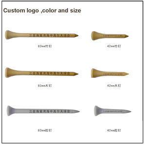 ゴルフTシャツバルク木製カスタムロゴOEM工場価格ゴルフTシャツ木製竹50個入り1つのバッグまたはバルク高速で良い価格 - Product Image 4