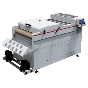 Mesin Printer DTF l1800 kepala ganda Printer Pet Transfer panas Printer XP 600 pencetak DTF 30cm dengan mesin bubuk goyang