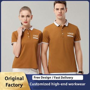 Camisas de Camarero para Restaurante con Logotipo Personalizado al por Mayor, Uniforme de Hotel, Camisetas con Cuello en Contraste, Polo de Fibra de Lino para Adultos - Product Image 2