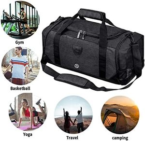 Muestra Gratuita de Bolsa de Deporte de Viaje para Hombre con Compartimento para Zapatos, Bolsa de Deporte Personalizada y Portátil para Tenis - Product Image 2