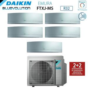Climatiseur Daikin Bluevolution Penta Split Inverter EMURA SILVER series 7 + 7 + 7 + 9 + 12 avec 5MXM90N R-32 intégré Wi-Fi 7000 + - Product Image 6