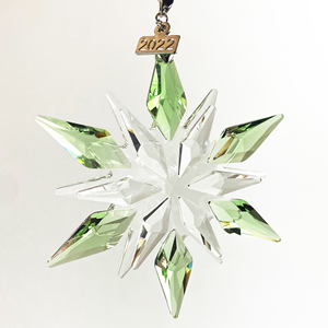 Crystal <b>Car</b> Hanging Ornament Christmas <b>Tree</b> Decoration Crystal Snowflake - Product Image 4