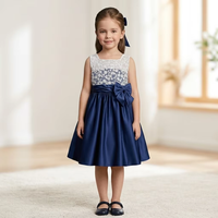 Robe de demoiselle d'honneur bleu royal pour adolescente D30326A