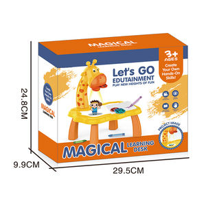 子供のための高品質プロジェクター絵画ボードテーブルキリン絵画落書きアート学習テーブル - Product Image 4