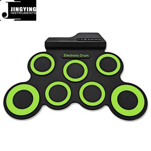 Batería Electrónica Portátil Enrollable de Silicona 2023, Tamaño Compacto, Pad de Batería USB, Kit de Batería Digital de 7 Pads con <span class=keywords><strong>Baquetas</strong></span> y Pedales - Product Image 3