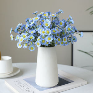 AL-0278 Buket Bunga Buatan Putih <span class=keywords><strong>Daisy</strong></span> Bundel Tahan UV Bunga Liar Batang Rangkaian untuk Dekorasi Pernikahan - Product Image 2