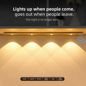 Lưới tản nhiệt Spotlight PIR chuyển động Senso dải ánh sáng dưới LED Đèn tủ với 5 màu sắc và độ sáng Dimmable cho tủ bếp - Product Image 2