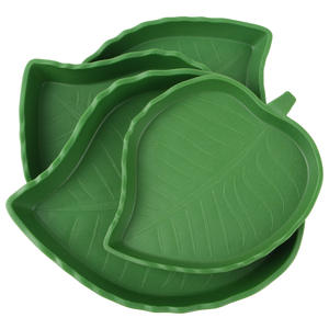Écologique tortue serpent mangeoire ramper animal <span class=keywords><strong>de</strong></span> compagnie boire <span class=keywords><strong>manger</strong></span> feuille plat Reptile eau bol assiette alimentaire - Product Image 6