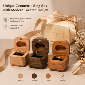 Vietnam Wood <b>Ring</b> <b>Box</b> for Proposal Handcrafted Luxury Engagement <b>Ring</b> Holder for Unique Anniversary and Wedding Gift - Product Image 1