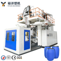 Machine de soufflage par extrusion à haut cycle pour la fabrication en grande série de fûts en plastique HDPE à double paroi de 200 L avec anneau en L