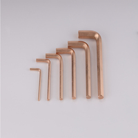 Kunci Hex Aluminium Bronze Anti Percikan X-SPARK, Kunci Allen Anti Ledakan untuk Area Berbahaya Berbahan Kimia dan Minyak 25mm
