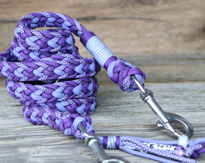 थोक 2026 नए फैशन रंगीन पालतू सामान कस्टम लोगो रिट्रेटेबल और आरामदायक कुत्ता और बैंगनी टोन में पट्टा सेट - Product Image 6