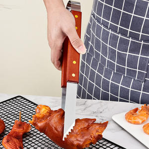 Juego de herramientas de barbacoa 18 en 1 de moda con estuche de transporte portátil negro Juego de accesorios de cocina de madera de acero inoxidable - Product Image 5