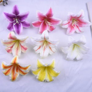 Cabeza <span class=keywords><strong>de</strong></span> Flor <span class=keywords><strong>de</strong></span> Lirio Artificial Realista para Decoración <span class=keywords><strong>de</strong></span> Bodas, Paredes, Navidad, Halloween, <span class=keywords><strong>Arreglos</strong></span> Florales, Hecha <span class=keywords><strong>de</strong></span> Látex, Venta Directa <span class=keywords><strong>de</strong></span> Fábrica - Product Image 4