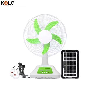 Ventilador solar portátil de 14 pulgadas de viento alto con luz nocturna Diseño compacto recargable Eficiencia energética para uso doméstico y al aire libre - Product Image 2