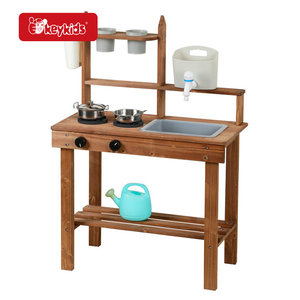 Kids <strong>Outdoor</strong> Play <strong>Mud</strong> <strong>Kitchen</strong> with Rolling Wheel W10C985 - Product Image 5