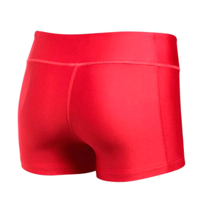Shorts de Voleibol Rojos Lisos Personalizados para Mujer - Spandex/Poliéster Elástico en Cuatro Direcciones, Ecológicos - Product Image 2
