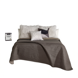 Edredón Novo Ultra Light Quilt Coffee 235x240 cm Reversible de Microfibra para Todas las Temporadas - Product Image 1