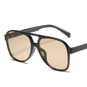 Custom Logo Fashion Fashion Men Women Candy Color Big <b>Frame</b> Pilot <b>Sunglasses</b> Double Beams <b>Square</b> <b>Sunglasses</b> - Product Image 4